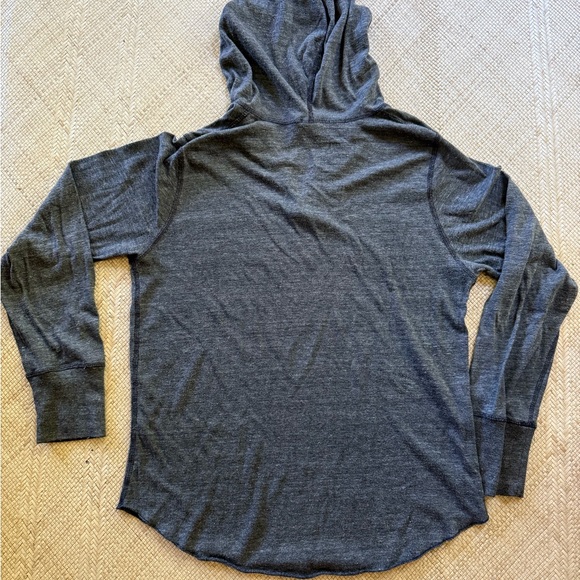 Alternative Apparel Charcoal Hooded Sweatshirt - Picture 2 of 4
